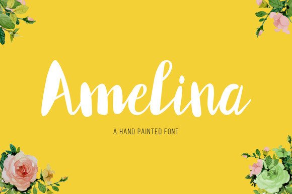 Amelina: The Elegant Hand-Painted Font for Makers