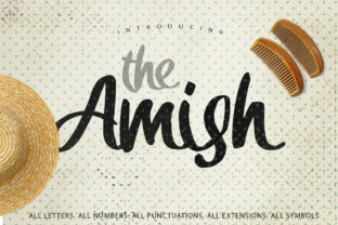 Amish Font Review: Bold Script for Branding