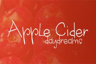 Apple Cider Daydreams: A Script Font for Digital Branding
