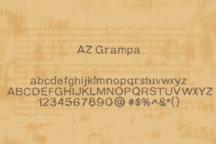 AZ Grampa Font: Vintage Branding for Small Business