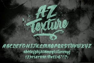 AZ Texture Font for Authentic Small Business Branding