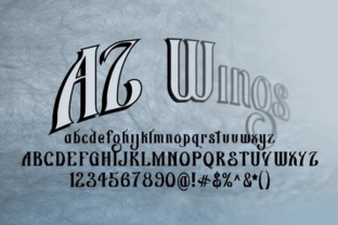 AZ Wings: A Modern Blackletter Font for Bold Branding