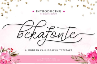 Bekafonte: The Hand-Drawn Script Font for Makers