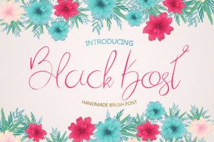 Black Kost: A Handmade Brush Font for Editorial Design