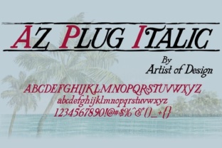 Bringing 1900s Poster Art to Life with AZ Plug Italic