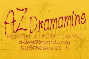 Bringing Vintage Charm to Life with AZ Dramamine Font