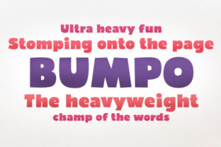Bumpo: The Extra Heavy Font for Loud Marketing