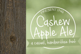 Cashew Apple Ale: A Handwritten Font for Small Business Branding