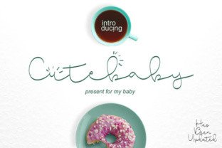 Cute Baby Font: An Elegant Script for Editorial Design