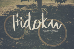 Hidoku: A Retro Script Handwritten Font for Makers