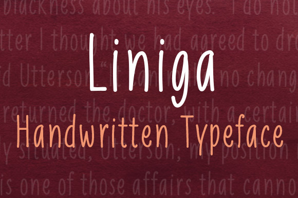 Liniga: A Friendly Handwritten Font for Modern Web Design