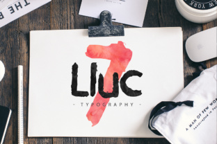 Lluc Font Review: A Grungy Script for Vintage Designs