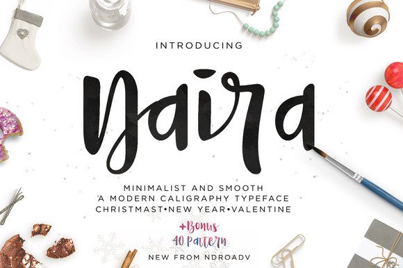 Naira: A Modern Script Font for Web Designers