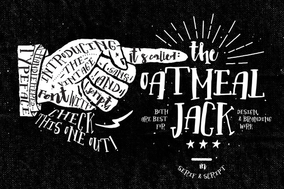Oatmeal Jack: A Hand-Lettered Font Duo for Editorial Design