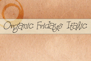 Organic Fridays Italic: The Perfect Script Font for Makers