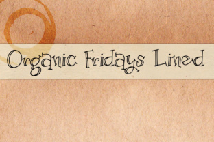 Organic Fridays Lined: A Crafty Serif Font for Makers