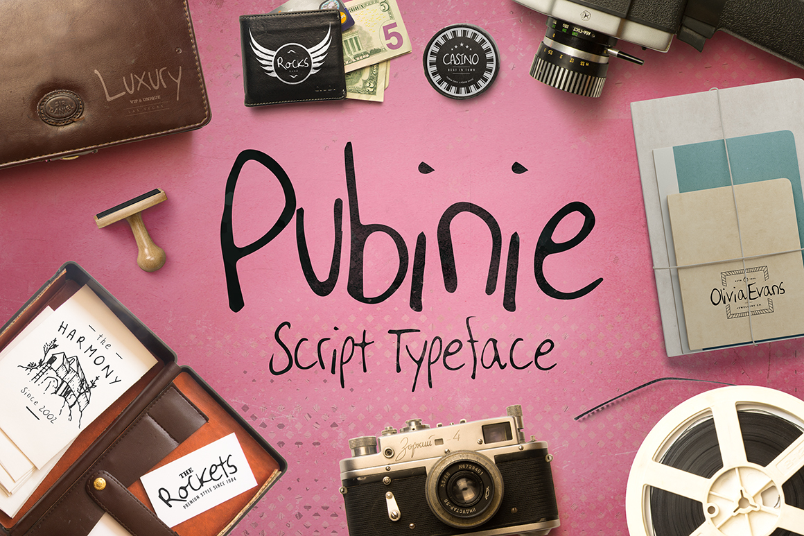Pubinie: A Delicate Script Font for Modern Web Design