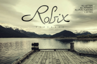 Robix: A Decorative Script Handwritten Font for Playful Editorial Design