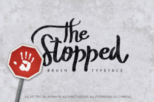 The Stopped: A Handbrushed Font for Bold Campaigns