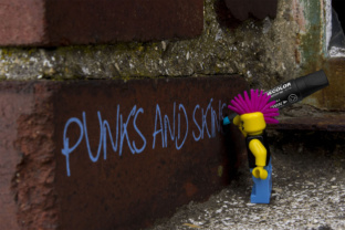 Using Punks and Skins Font for Edgy Brand Identity
