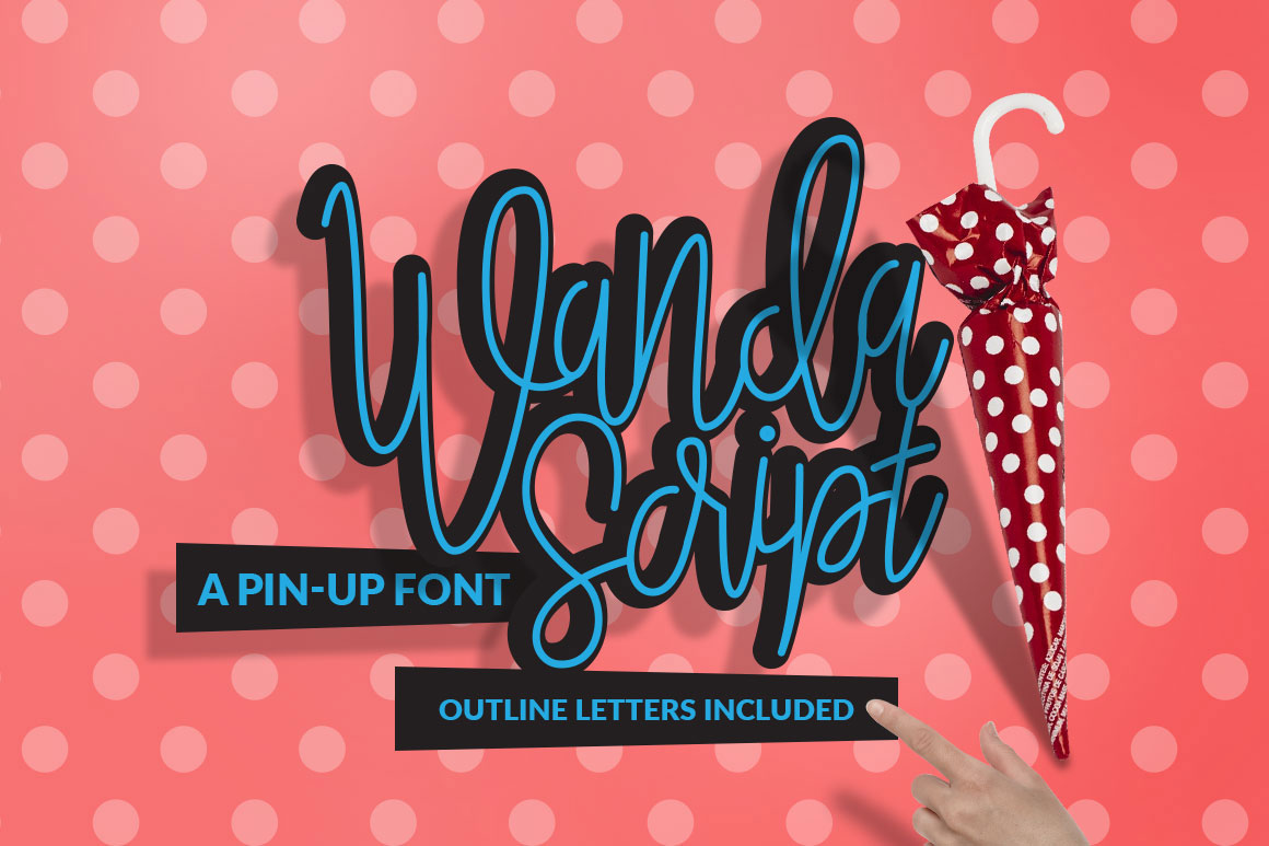 Wanda Script: A Pin-Up Typeface for Retro Makers