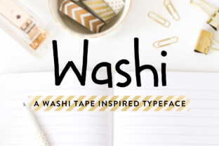 Washi: A Hand-Drawn Typeface for Editorial Charm