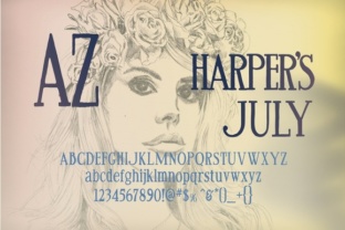 Why AZ Harpers July is the Perfect Serif Font for Vintage Branding