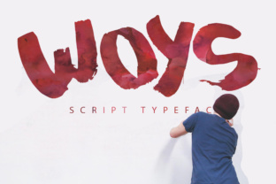 Woys: A Watercolor Script Handwritten Font for Editorial Design