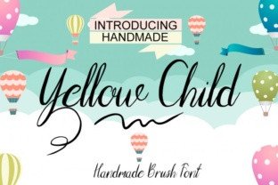 Yellow Child: An Elegant Script Handwritten Font for Makers